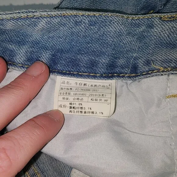 Women's Extra Wide Leg High Rise Front Pleated Jeans - Picture 5 of 12